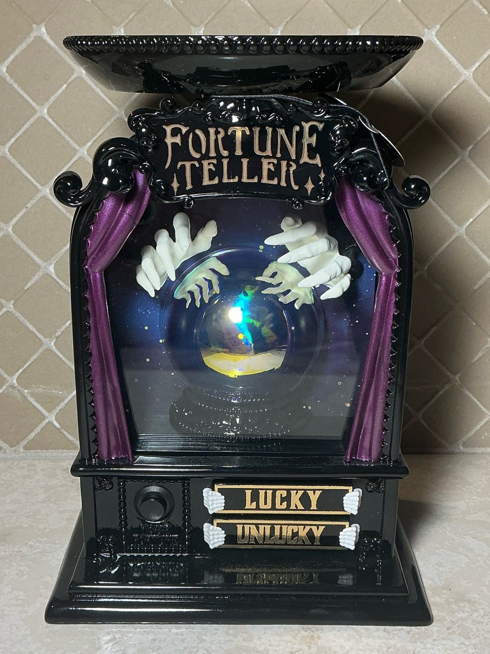 Bath & Body Works Halloween Fortune Teller Light Up 3-Wick Candle Holder
